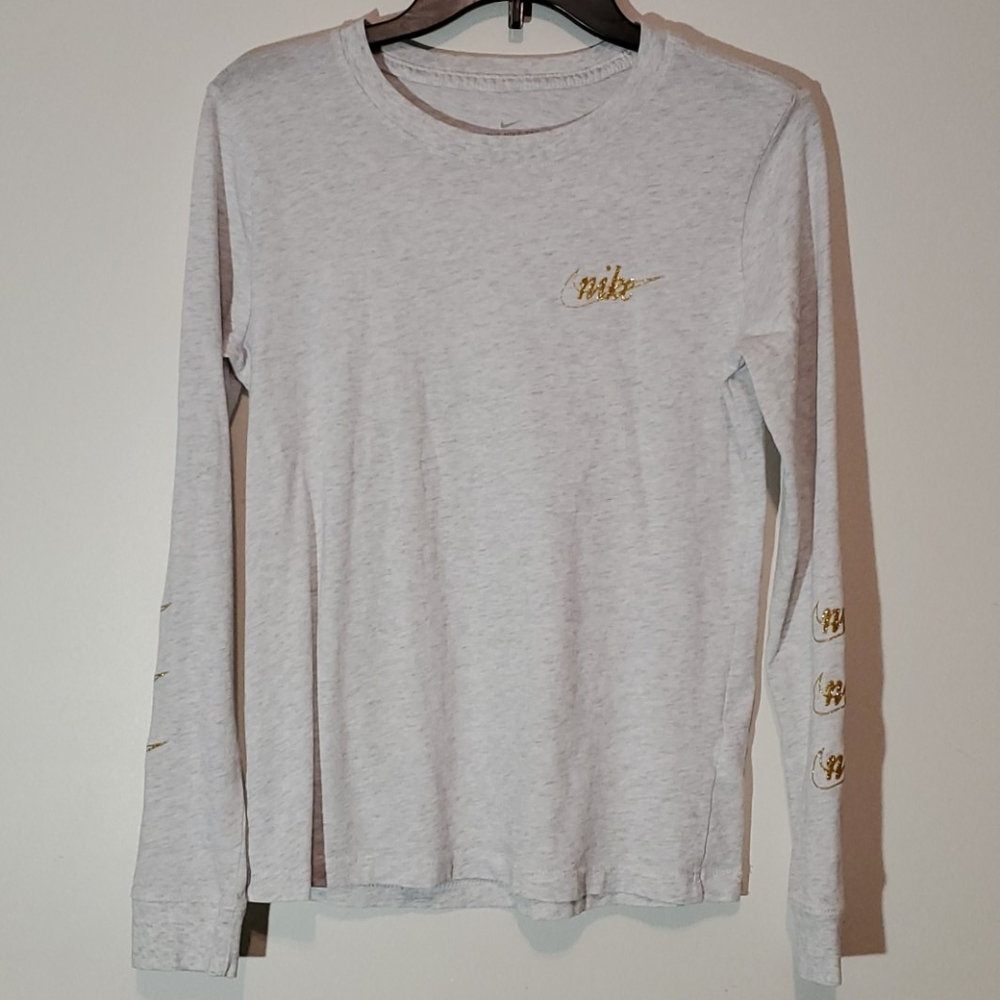 White/Cream Nike Shirt w/ Gold Lettering